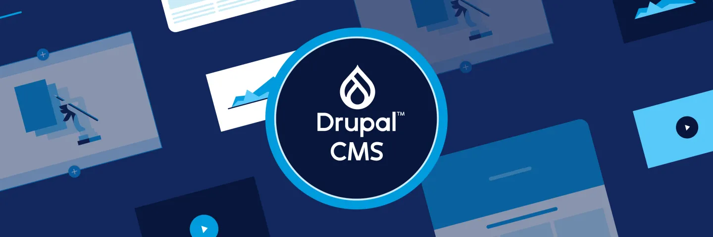 Logo of Drupal CMS