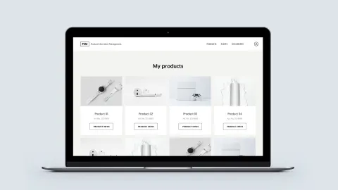 PIM Product screenshot tablet