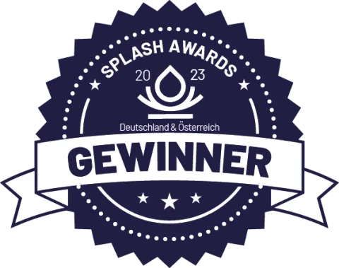 Gewinnerbadge Splash Awards