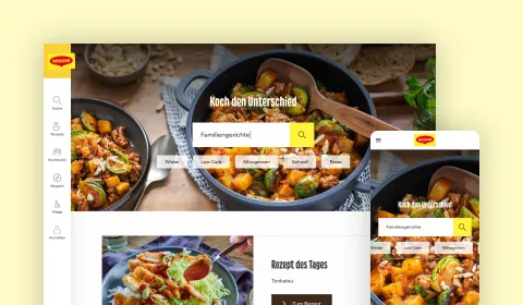 Screenshot of the Maggi.de website homepage