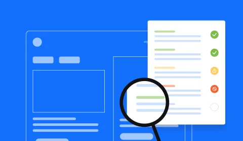 Page scanning magnifier and checklist with verification marks