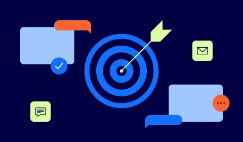 Graphic elements representing communication methods