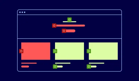 Page layout highlighting non-/ accessible elements