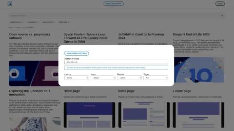 Screenshot development decoupled search