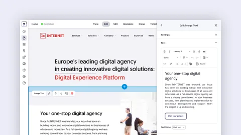 Frontend editing video preview with play button